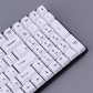 Brief White 104+25 Full PBT Dye Sublimation Keycaps Set for Cherry MX Mechanical Gaming Keyboard English / Japanese